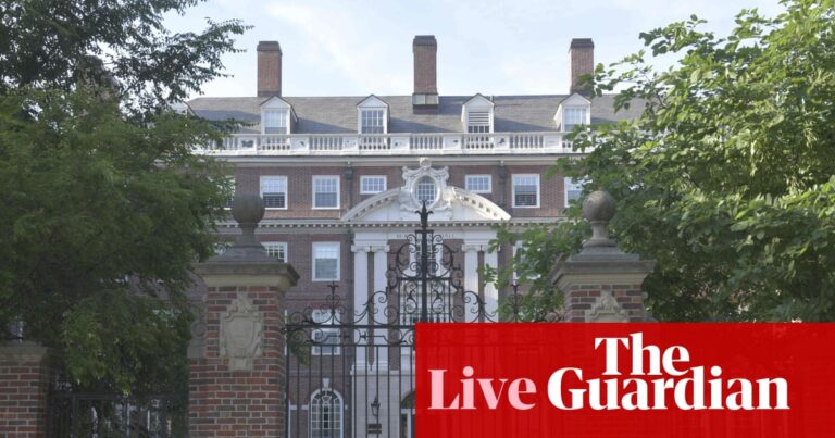 US politics live updates: Trump administration reportedly seeks fines from universities including Harvard | Trump administration