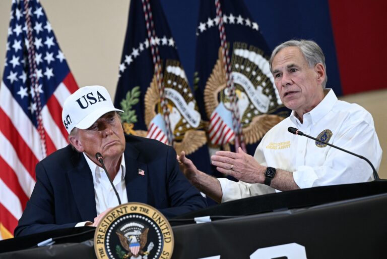 Donald Trump and Greg Abbott